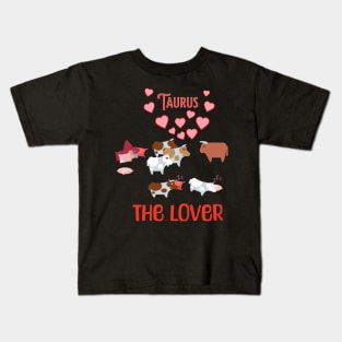 The characters of the zodiac: Taurus Kids T-Shirt